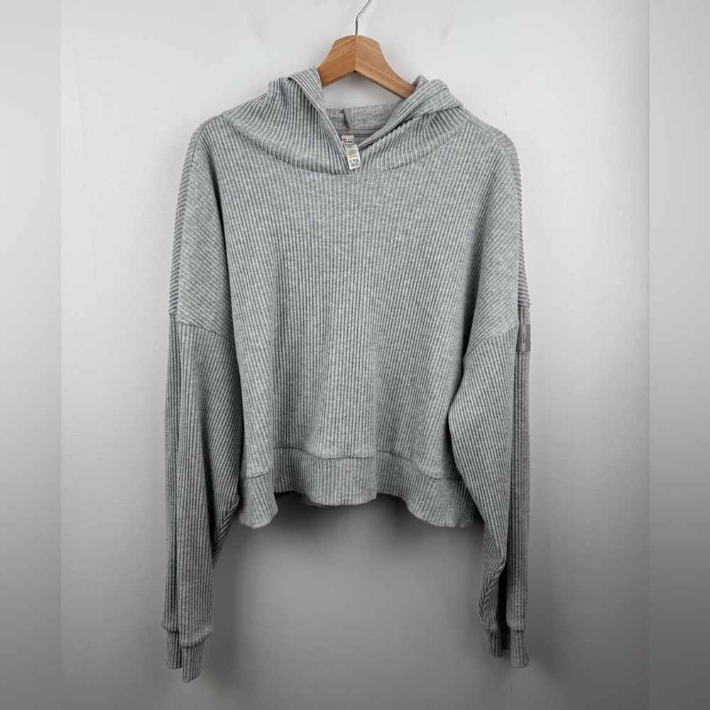 ALO Yoga Gray Cowl Neck Sweater